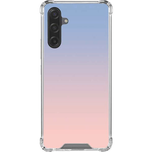 Rose Quartz & Serenity Ombre Galaxy A17 Clear Case