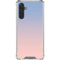 Rose Quartz & Serenity Ombre Galaxy A17 Clear Case
