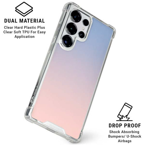 Rose Quartz & Serenity Ombre Galaxy S25 Ultra Clear Case