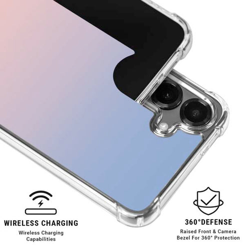 Rose Quartz & Serenity Ombre Galaxy S26 Clear Case