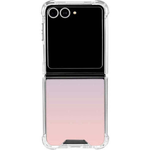 Rose Quartz & Serenity Ombre Galaxy Z Flip7 Clear Case