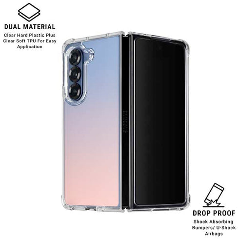 Rose Quartz & Serenity Ombre Galaxy Z Fold6 Clear Case