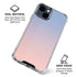 Rose Quartz & Serenity Ombre iPhone 15 Clear Case