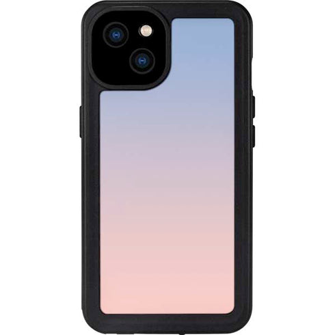 Rose Quartz & Serenity Ombre iPhone 15 Plus Waterproof Case