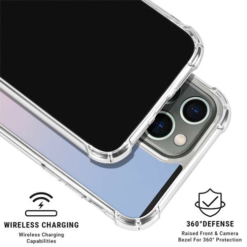 Rose Quartz & Serenity Ombre iPhone 16 Pro Clear Case