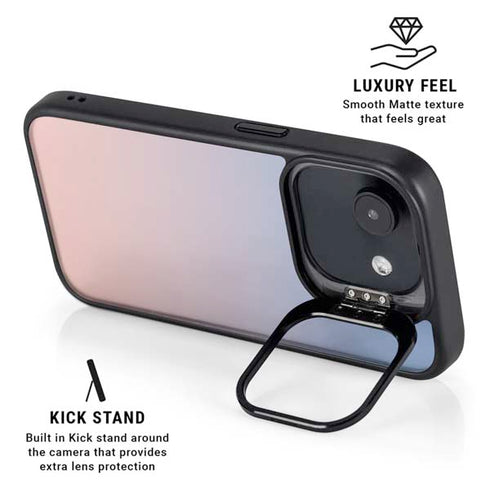 Rose Quartz & Serenity Ombre iPhone 16e Kickstand Case