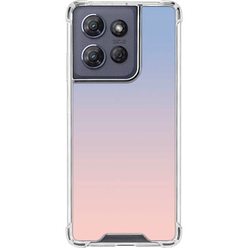 Rose Quartz & Serenity Ombre Moto G 5G (2025) Clear Case