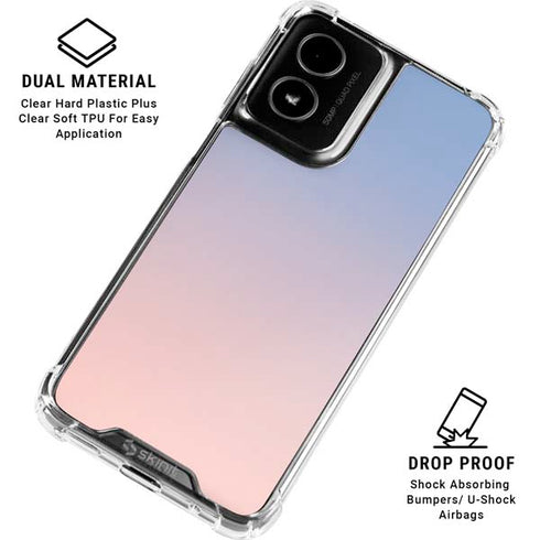 Rose Quartz & Serenity Ombre Moto G Power 5G (2024) Clear Case