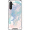 Rose Quartz & Serenity Splatter Galaxy A17 Clear Case