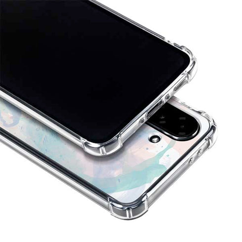 Rose Quartz & Serenity Splatter Galaxy A36 5G Clear Case