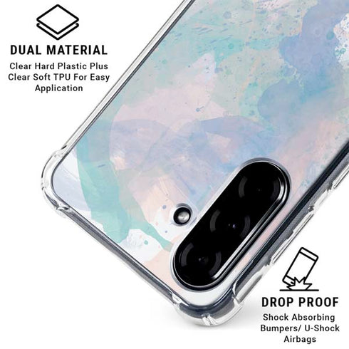 Rose Quartz & Serenity Splatter Galaxy A36 5G Clear Case
