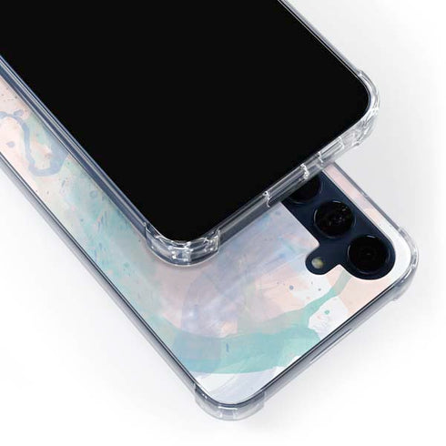 Rose Quartz & Serenity Splatter Galaxy A55 5G Clear Case