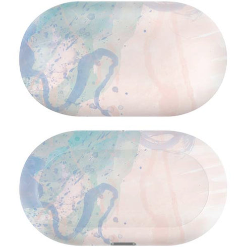 Rose Quartz & Serenity Splatter Galaxy Buds Plus Skin