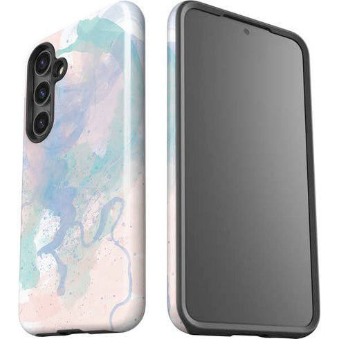 Rose Quartz & Serenity Splatter Galaxy S25 Plus Impact Case