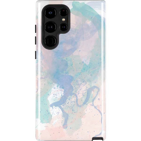 Rose Quartz & Serenity Splatter Galaxy S25 Ultra Impact Case