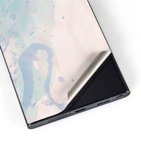 Rose Quartz & Serenity Splatter Galaxy S24 Ultra Skin