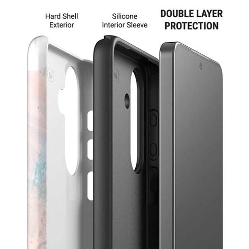 Rose Quartz & Serenity Splatter Galaxy S26 Impact Case