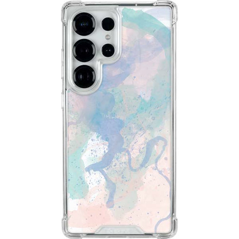 Rose Quartz & Serenity Splatter Galaxy S26 Ultra Clear Case