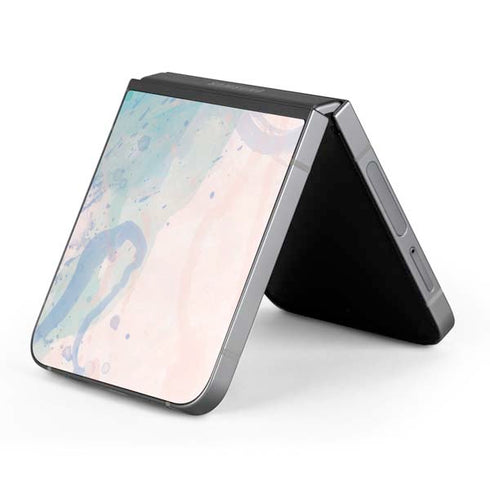Rose Quartz & Serenity Splatter Galaxy Z Flip6 Skin