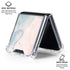 Rose Quartz & Serenity Splatter Galaxy Z Flip6 Clear Case