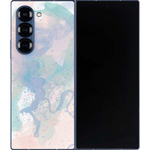 Rose Quartz & Serenity Splatter Galaxy Z Fold6 Skin