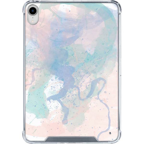 Rose Quartz & Serenity Splatter iPad 11th Gen (2025) Clear Case
