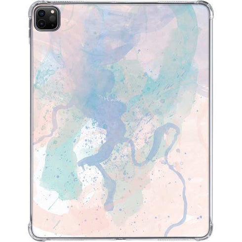 Rose Quartz & Serenity Splatter iPad Pro 11in (2024) Clear Case