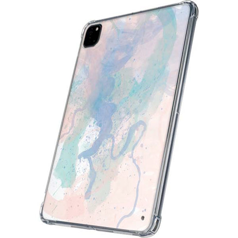 Rose Quartz & Serenity Splatter iPad Pro 11in (2024) Clear Case
