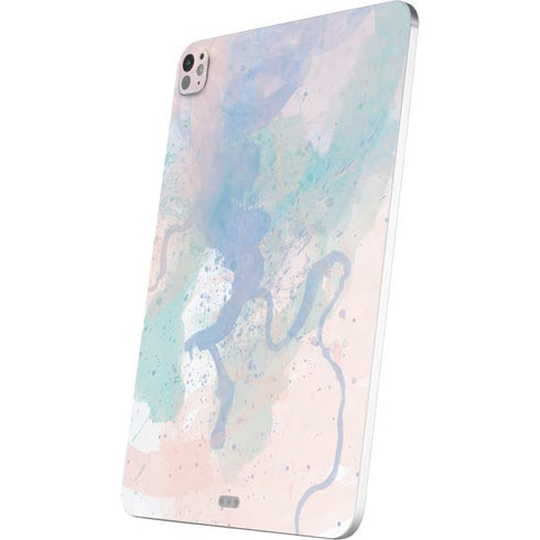 Rose Quartz & Serenity Splatter iPad Pro 13in M4 (2024) Skin