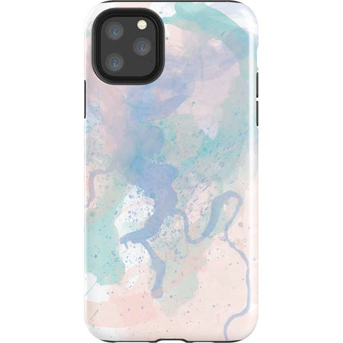 Rose Quartz & Serenity Splatter iPhone Cases