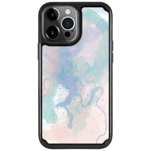 Rose Quartz & Serenity Splatter iPhone Cases