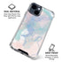 Rose Quartz & Serenity Splatter iPhone 15 Clear Case