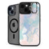Rose Quartz & Serenity Splatter iPhone 15 Kickstand Case