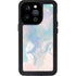 Rose Quartz & Serenity Splatter iPhone 15 Pro Waterproof Case
