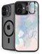 Rose Quartz & Serenity Splatter iPhone 16 Kickstand Case