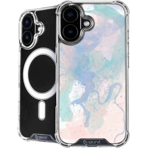 Rose Quartz & Serenity Splatter iPhone 16 MagSafe Case