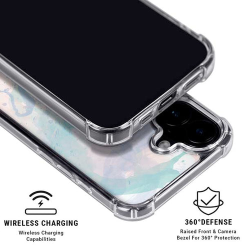 Rose Quartz & Serenity Splatter iPhone 16 MagSafe Case
