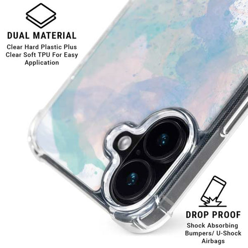 Rose Quartz & Serenity Splatter iPhone 16 MagSafe Case