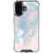 Rose Quartz & Serenity Splatter iPhone 16 Plus Clear Case