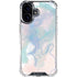 Rose Quartz & Serenity Splatter iPhone 16 Plus Clear Case
