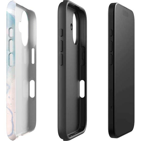 Rose Quartz & Serenity Splatter iPhone 16 Plus Impact Case