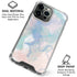 Rose Quartz & Serenity Splatter iPhone 16 Pro Clear Case