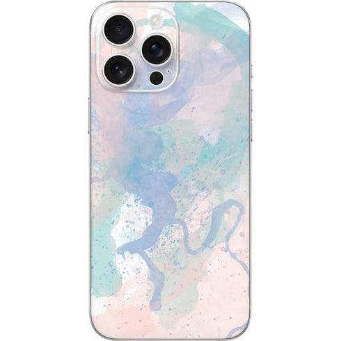 Rose Quartz & Serenity Splatter iPhone 16 Pro Max Skin
