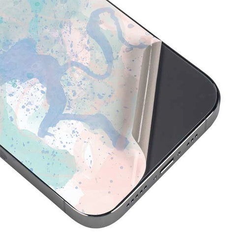 Rose Quartz & Serenity Splatter iPhone 16 Pro Max Skin