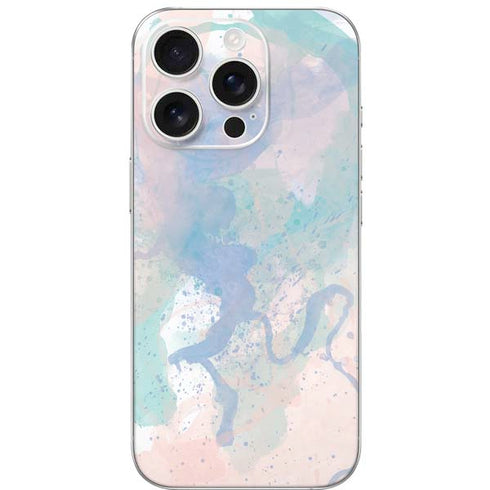 Rose Quartz & Serenity Splatter iPhone 16 Pro Skin