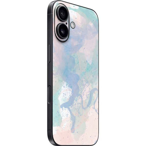 Rose Quartz & Serenity Splatter iPhone 16 Skin