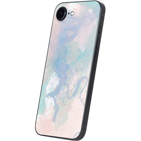 Rose Quartz & Serenity Splatter iPhone 16e Skin