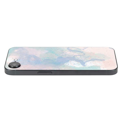 Rose Quartz & Serenity Splatter iPhone 16e Skin