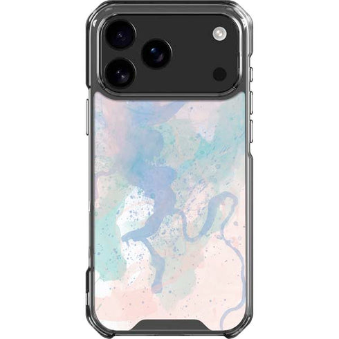 Rose Quartz & Serenity Splatter iPhone 18 Pro Max Clear Case
