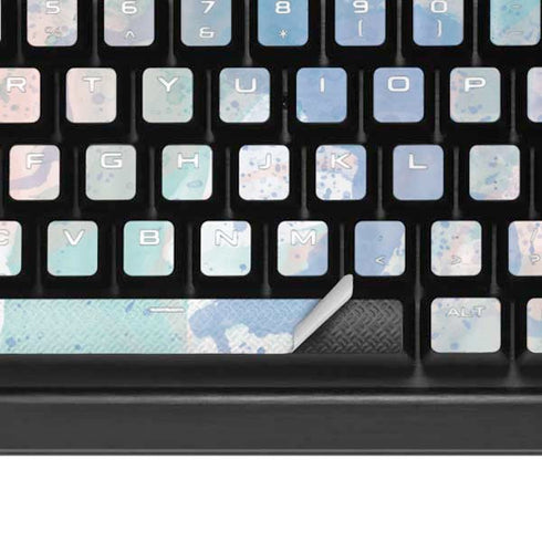 Rose Quartz & Serenity Splatter K95 RGB PLATINUM Mechanical Gaming Keyboard Skin